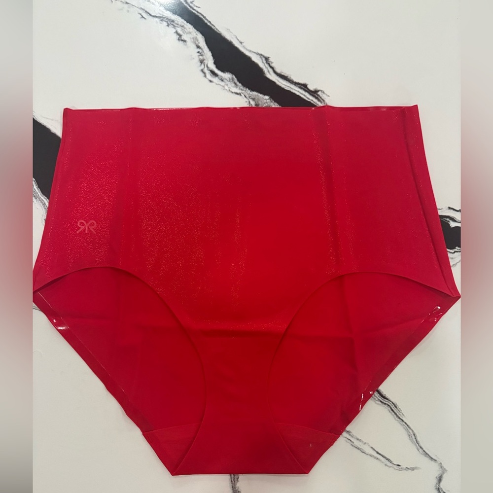 Ruby Ribbon Shaping Brief in Red Glitter